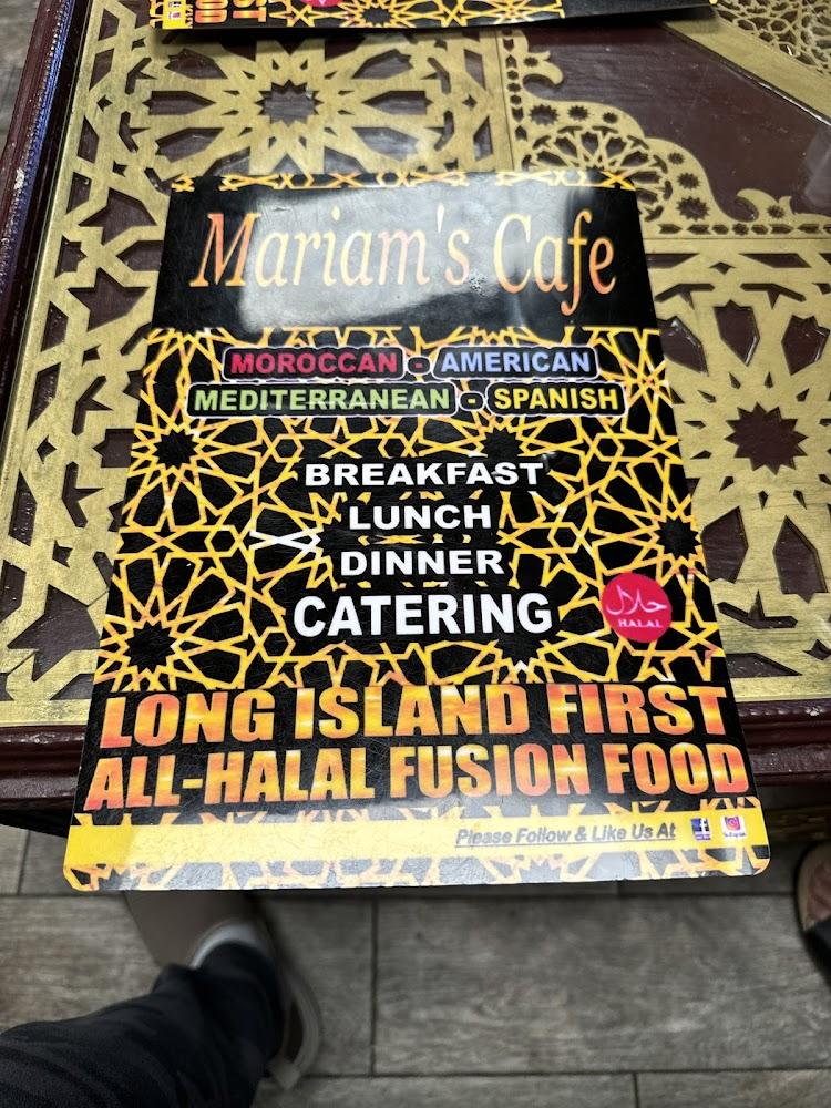 Mariam's Cafe Menu image 3